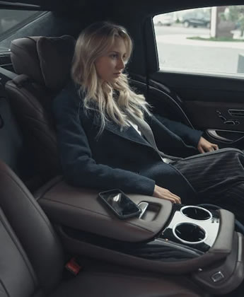girl seating inside a car